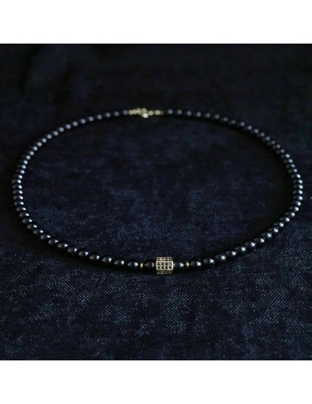 Naszyjnik Turmalin Czarny 6mm - Crystals Break