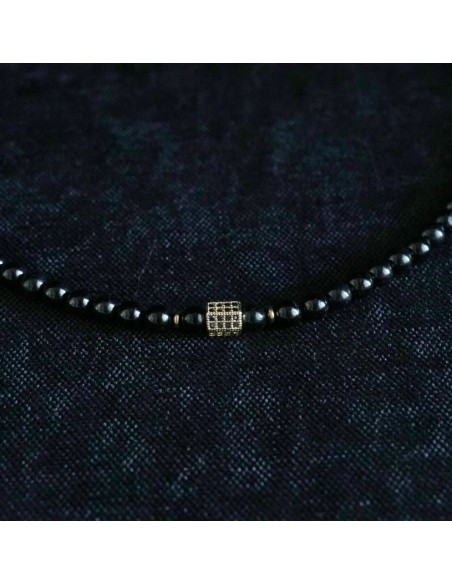 Naszyjnik Turmalin Czarny 6mm - Crystals Break