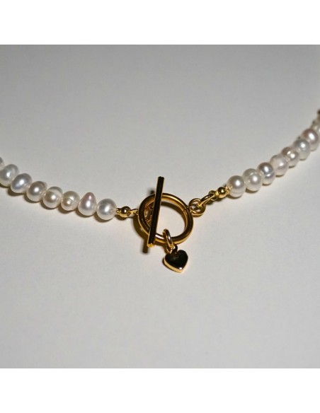 Naszyjnik Toggle Perły Naturalne 6mm - Crystals Break