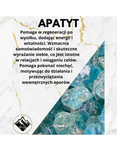 Bransoletka Apatyt 3mm - Crystals Break