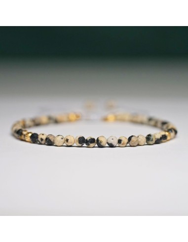 Bransoletka Jaspis Dalmatyński 3mm - Crystals Break