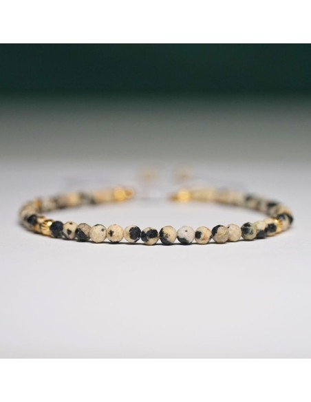 Bransoletka Jaspis Dalmatyński 3mm - Crystals Break