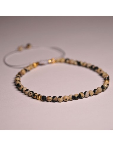 Bransoletka Jaspis Dalmatyński 3mm - Crystals Break