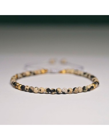 Bransoletka Jaspis Dalmatyński 3mm - Crystals Break