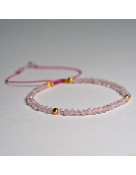 Bransoletka Kwarc Różowy 3mm - Crystals Break