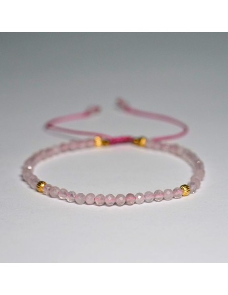 Bransoletka Kwarc Różowy 3mm - Crystals Break