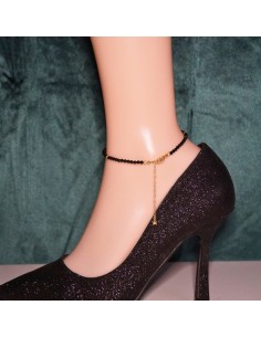 Bransoletka na nogę Turmalin 3mm - Crystals Break