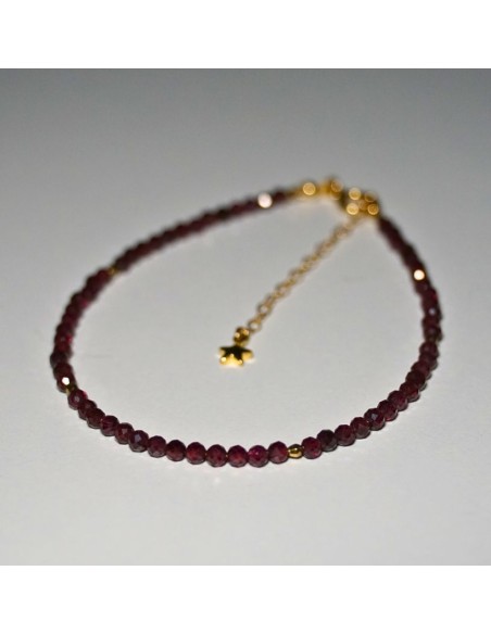 Bransoletka Noga Granat 3mm - Crystals Break