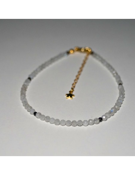 Bransoletka Noga Kamień Księżycowy 3mm - Crystals Break