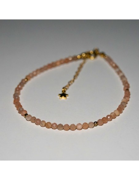 Bransoletka Noga Kamień Słoneczny 3mm - Crystals Break