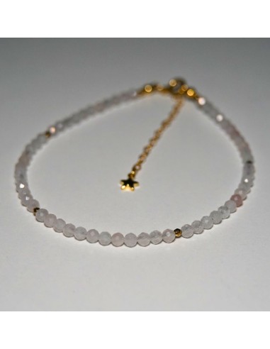 Bransoletka Noga Kwarc Różowy 3mm - Crystals Break