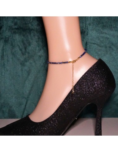 Bransoletka Noga Lapis Lazuli 3mm - Crystals Break