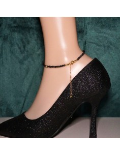 Bransoletka Noga Szafir Ciemny 3mm - Crystals Break