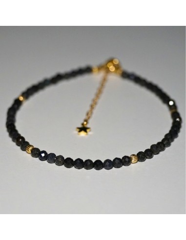 Bransoletka Noga Szafir Ciemny 3mm - Crystals Break