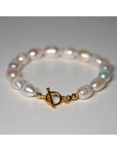 Bransoletka Toggle Perła Naturalna 6mm - Crystals Break