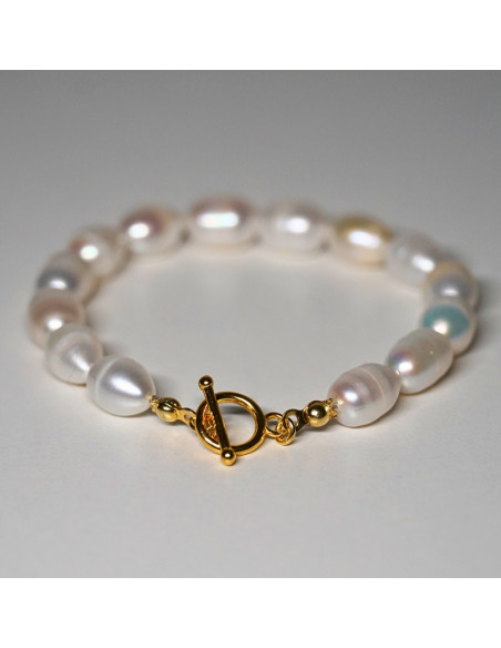 Bransoletka Toggle Perła Naturalna 6mm - Crystals Break