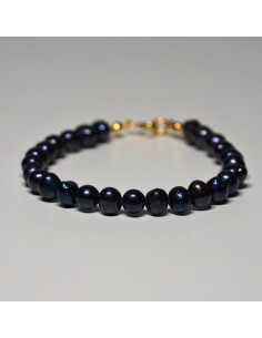 Bransoletka Perła Naturalna Czarna 6mm - Crystals Break 2