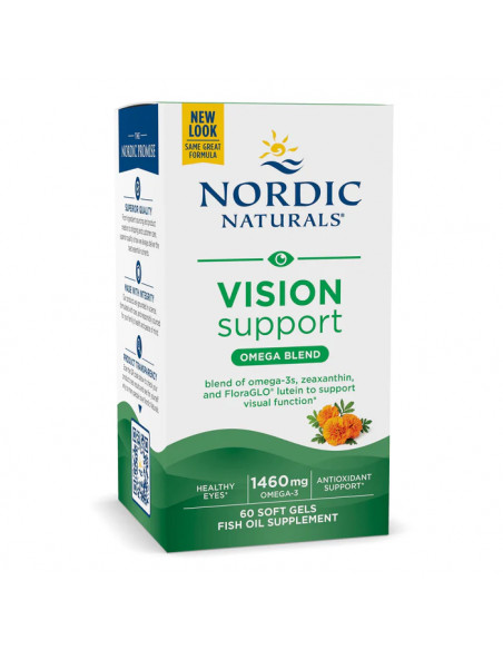 OMEGA 3 z LUTEINĄ I ZEAKSANTYNĄ, 1460 MG, (VISION SUPPORT), 60 KAPS - NORDIC NATURALS
