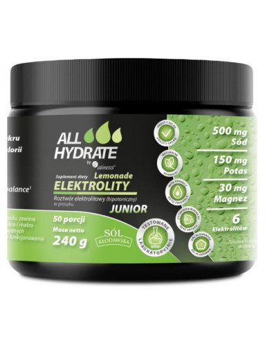 ELEKTROLITY LEMONADE JUNIOR 240G. - ALINESS