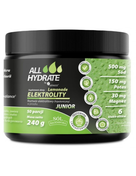 ELEKTROLITY LEMONADE JUNIOR 240G. - ALINESS