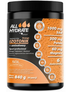 IZOTONIK ORANGE + AMINOKWASY, 840G. - ALINESS