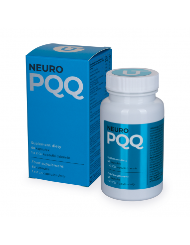 NEURO PQQ - WSPARCIE DLA MÓZGU 60kaps. - VISANTO UKRYTE TERAPIE JERZY ZIĘBA
