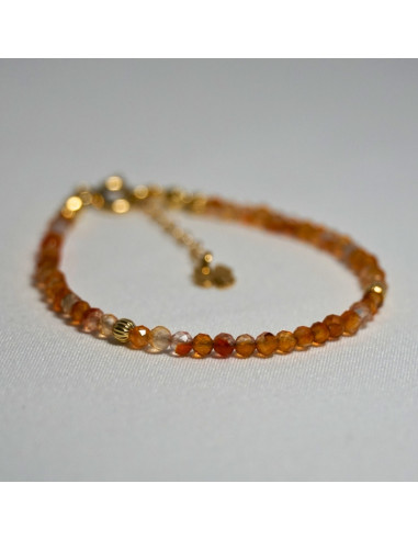 Bransoletka Szczęścia Karneol 3mm - Crystals Break