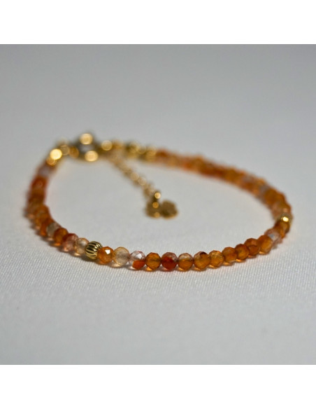 Bransoletka Szczęścia Karneol 3mm - Crystals Break