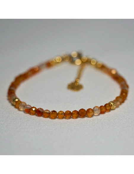 Bransoletka Szczęścia Karneol 3mm - Crystals Break