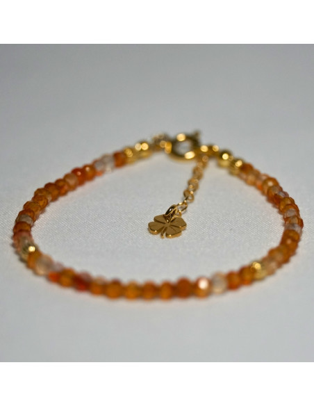 Bransoletka Szczęścia Karneol 3mm - Crystals Break