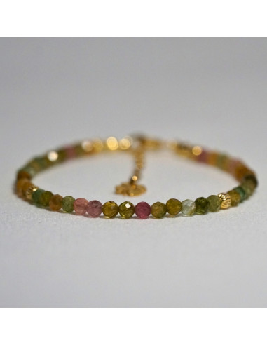Bransoletka Szczęścia Turmalin Kolorowy 3mm - Crystals Break