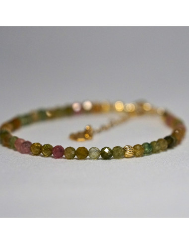 Bransoletka Szczęścia Turmalin Kolorowy 3mm - Crystals Break