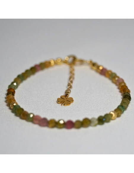 Bransoletka Szczęścia Turmalin Kolorowy 3mm - Crystals Break