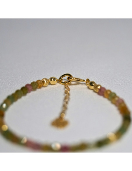 Bransoletka Szczęścia Turmalin Kolorowy 3mm - Crystals Break