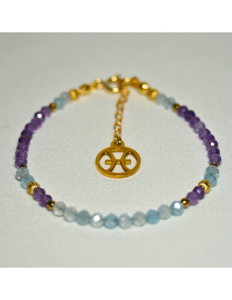 Bransoletka Znak Zodiaku Ryby 3mm - Crystals Break