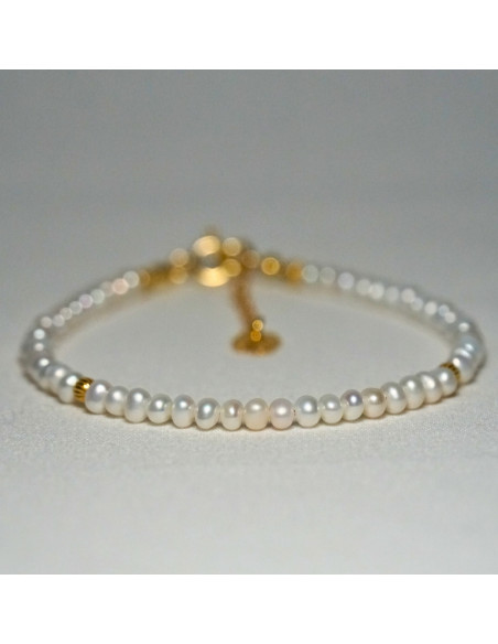 Bransoletka Szczęścia Perła 3mm - Crystals Break