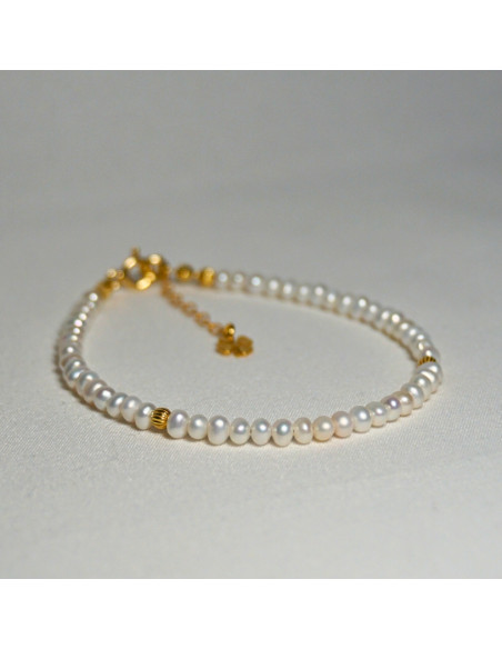 Bransoletka Szczęścia Perła 3mm - Crystals Break