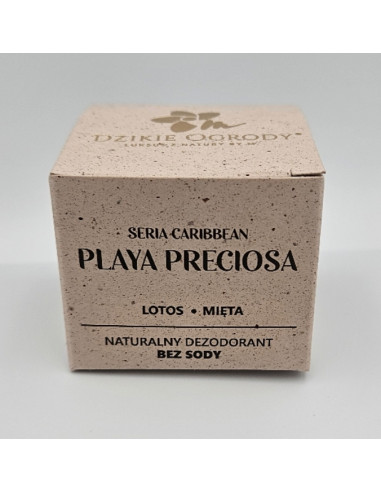 LUKSUSOWY DEZODORANT W KREMIE - PLAYA PRECIOSA 15G - DZIKIE OGRODY, ZIOŁOWE PRZYJĘCIA