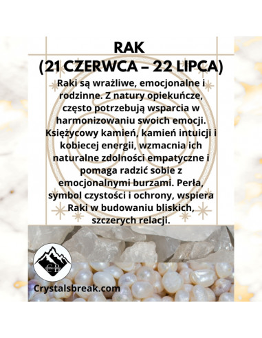 Bransoletka Znak Zodiaku Rak 3mm - Crystals Break