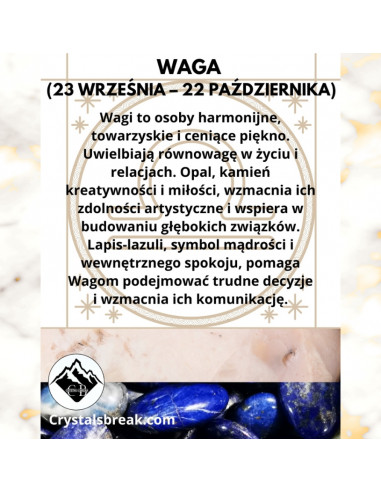 Bransoletka Znak Zodiaku Waga 3mm - Crystals Break