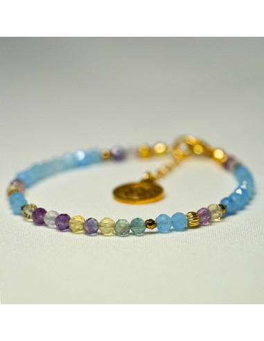 Bransoletka Znak Zodiaku Wodnik 3mm - Crystals Break