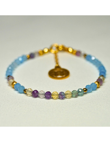 Bransoletka Znak Zodiaku Wodnik 3mm - Crystals Break