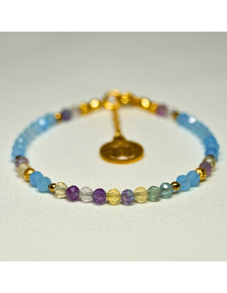 Bransoletka Znak Zodiaku Wodnik 3mm - Crystals Break