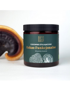 KAKAO FUNKCYJNE BIO + EKSTRAKT: SOPLÓWKA, REISHI 300G - MYQO