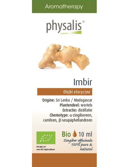 IMBIR BIO, OLEJEK ETERYCZNY 10ML - PHYSALIS