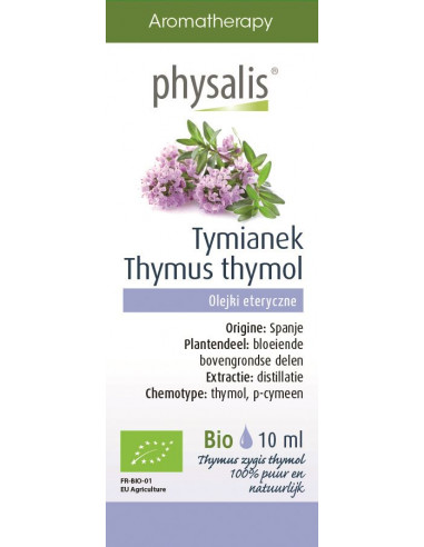 TYMIANEK BIO, CT THYMOL, OLEJEK ETERYCZNY 10ML - PHYSALIS