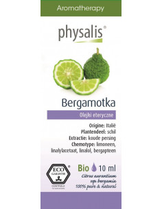 BERGAMOTKA EKO, OLEJEK ETERYCZNY 10ML- PHYSALIS