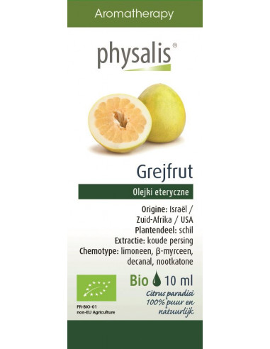 GREJPFRUT BIO, OLEJEK ETERYCZNY 10ML - PHYSALIS
