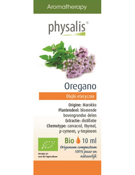 OREGANO BIO, OLEJEK ETERYCZNY 10ML - PHYSALIS