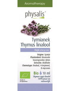 TYMIANEK BIO, CT LINALOL, OLEJEK ETERYCZNY 10ML - PHYSALIS